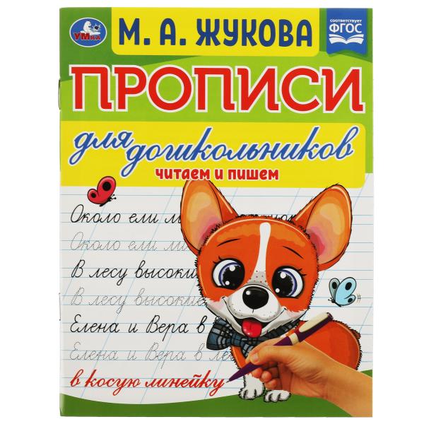 Прописи для дошкольников. Читающих детей. M. A. Joukova. 160х210мм. Скрепка. 16 pièces. Умка в кор.50шт