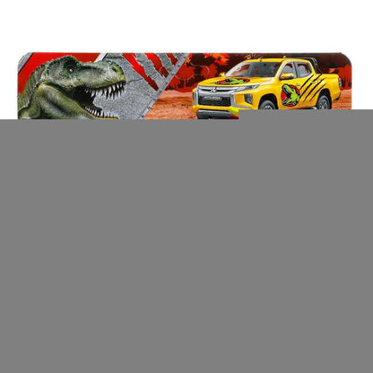 Machine en métal "МИЦУБИШИ" "mitsubishi l200 pickup dinosaures" dlin 13 см, откр дв, багаж, инерц, в кор