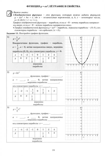 Алгебра. 9 кл. Базовый уровень. Тетрадь-тренажер: Учебное пособие