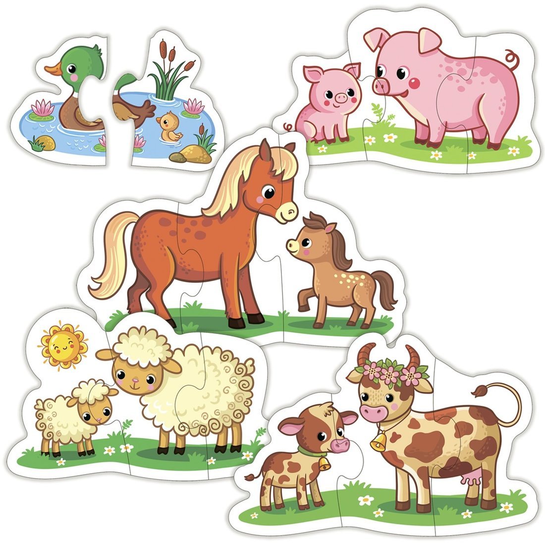 Baby puzzle. 3996 Мамы и малыши-2