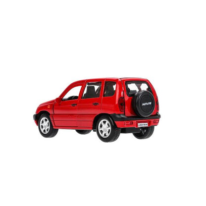 Machine en métal LADA NIVA pour 12 cm, double, bagage, iner, rouge, cor. Parc technologique dans le cor.2*36шт