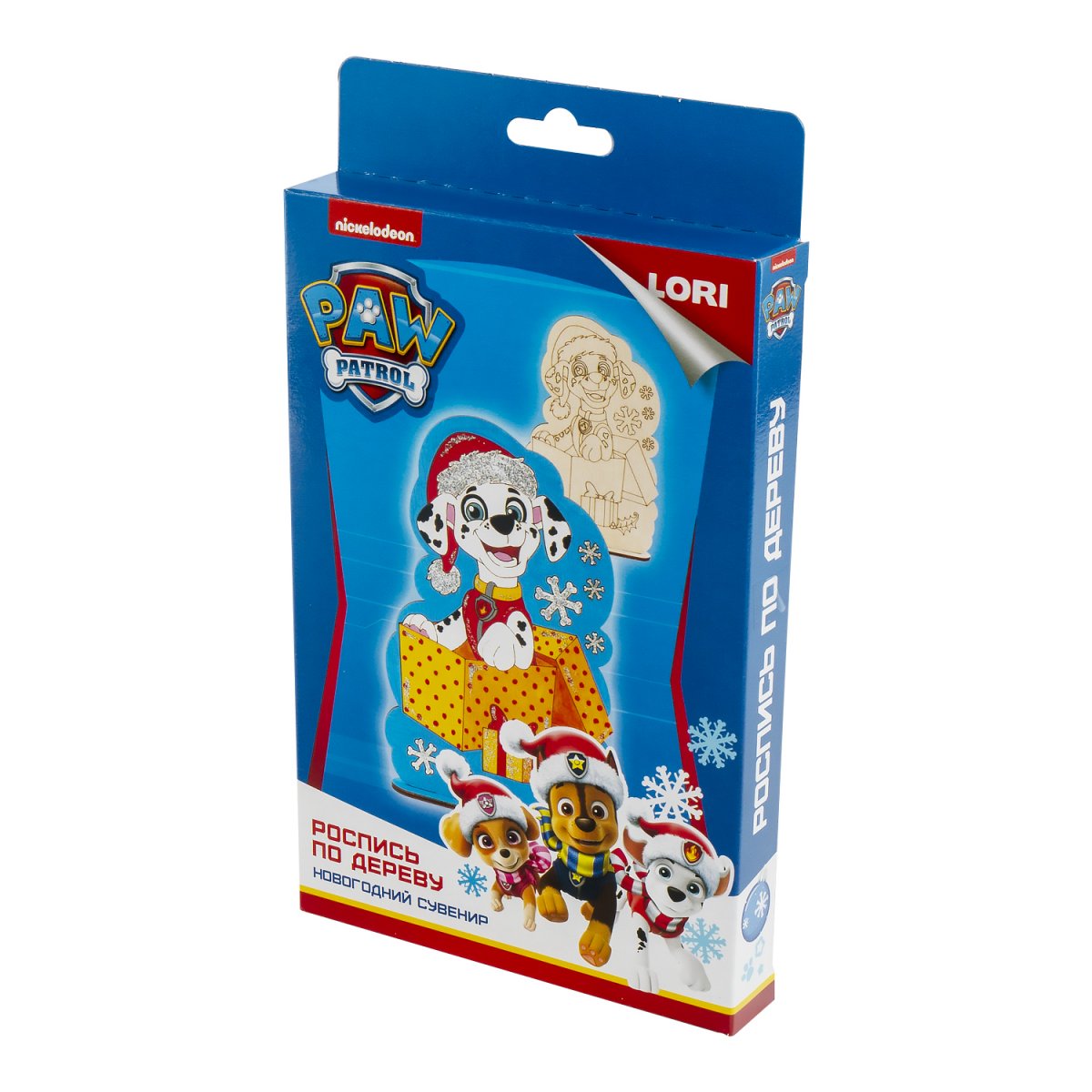 LORI. Фнс-010 Роспись по дереву. Новогодний сувенир "Щенячий патруль. Маршалл" /12 (Новый год)