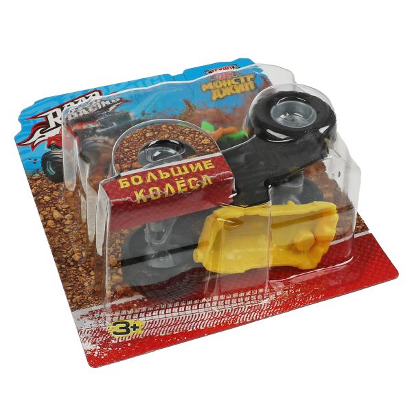 Machine en métal pour course sur route, 10 cm, jaune, blister. Parc technologique en cor.2*144шт