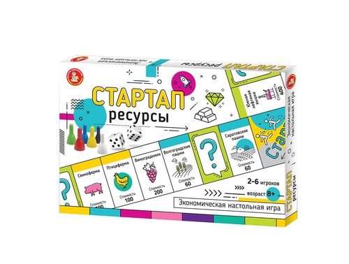 Le jeu économique économique "Стартап" Ressources