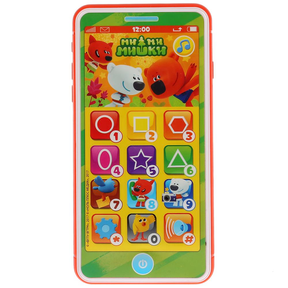 Обучающий телефон 11 сказок,фраз героев,стихов и песня,экзамен и игра, "Мимимишки" "Умка" в кор.48шт