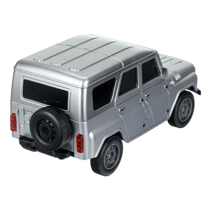 Машина р/у UAZ ХАНТЕР 24 см, свет, серебристый, кор. Технопарк в кор.24шт