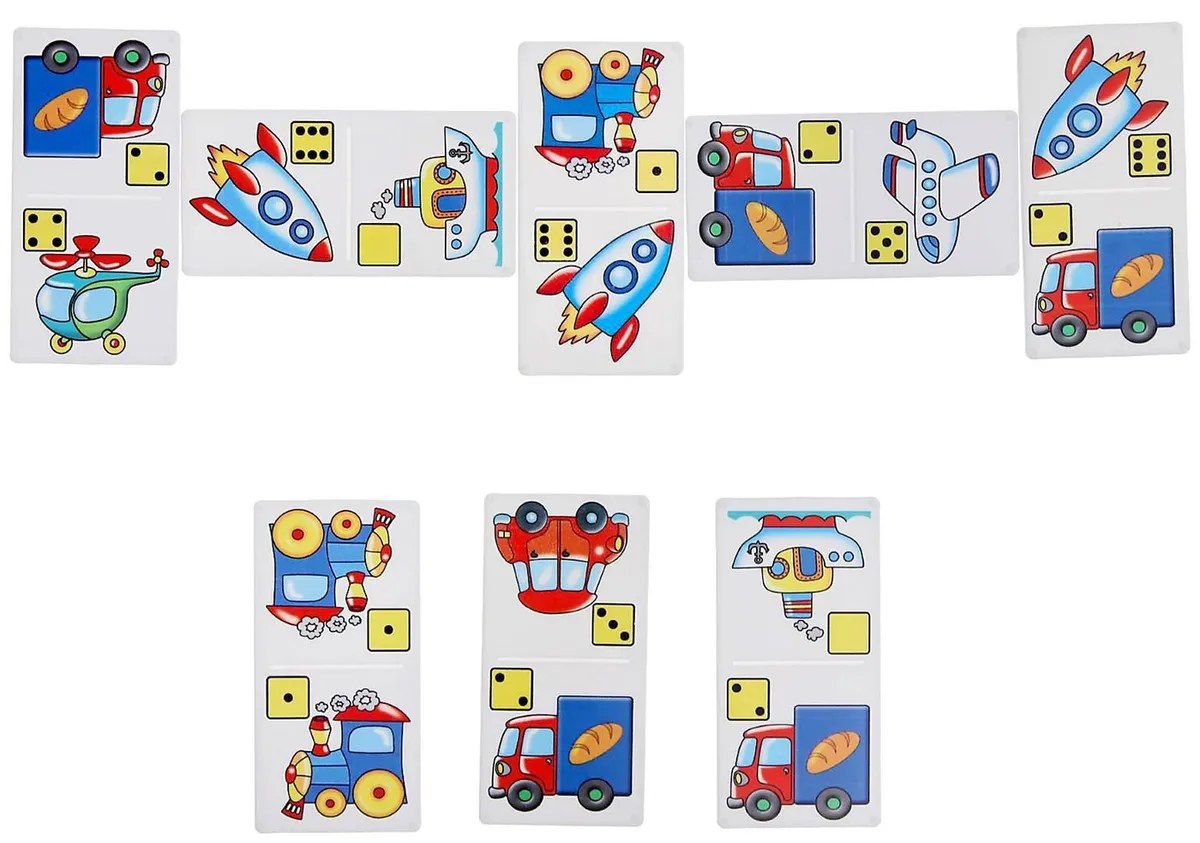 Домино пластмассовое "Техника" мал. арт.00625