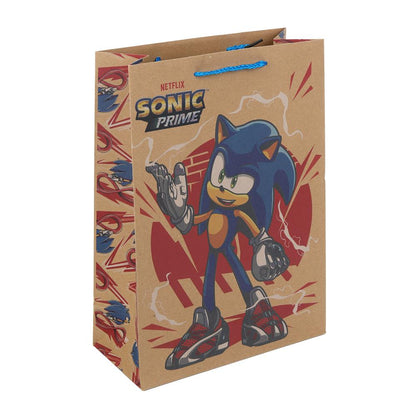 Пакет подарочный крафт Sonic Соник ml, 22*31*10 см ЧУДО ПРАЗДНИК в кор.12*12шт