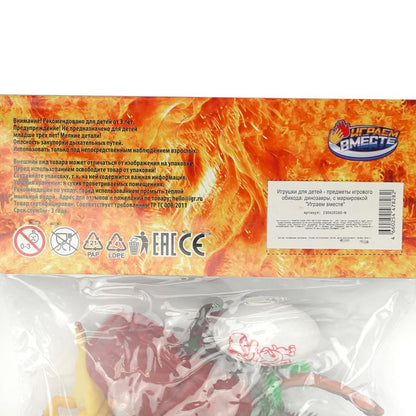 Jeux en plastique de 5 dinosaures dans un paquet d'IBM ВМЕСТЕ dans le cor.2*96