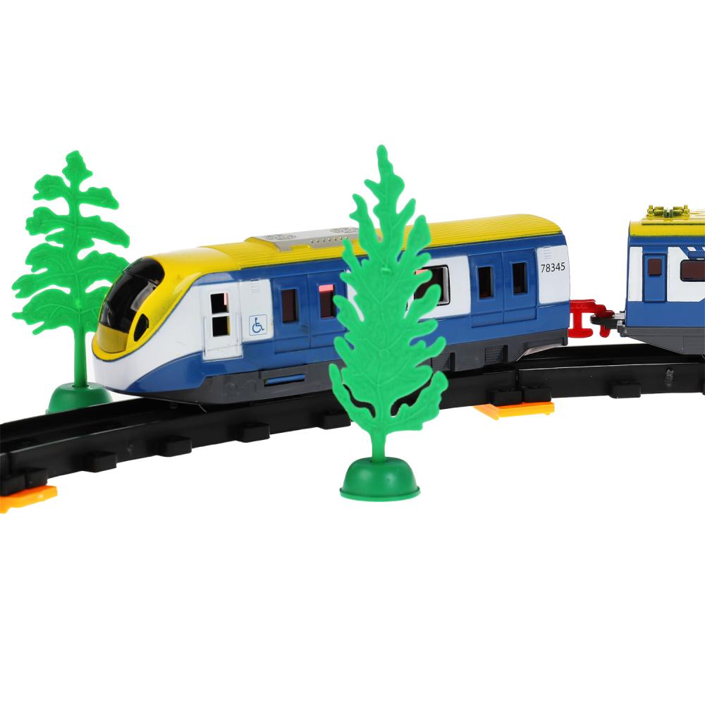1607B003-R 306801 Железная дорога 176см метро, на бат. свет+звук, с аксесс. в кор. ТМ "ИГРАЕМ ВМЕС