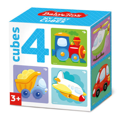 Кубики "Тransport" (без обклейки) 4 шт Jouets pour bébé