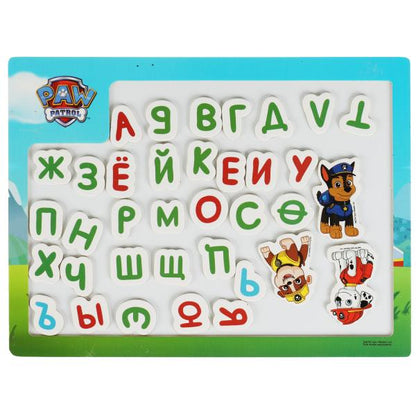 Игрушка деревянная Щенячий Патруль магнитная доска "цифры", терм. пакет Буратино в кор.60шт