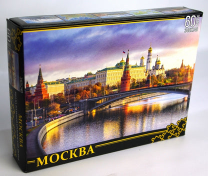 ПАЗЛЫ 60 элементов. Москва. Вид на Большой Кремлевский дворец. арт.8062 340х240