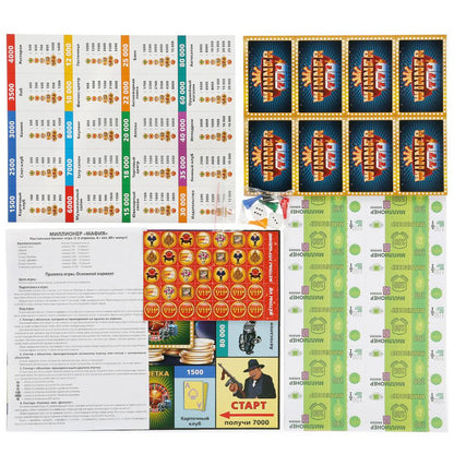 НАСТОЛЬНАЯ ЭКОНОМИЧЕСКАЯ ИГРА "УМНЫЕ ИГРЫ" МИЛЛИОНЕР МАФИЯ В КОР. в кор.20шт