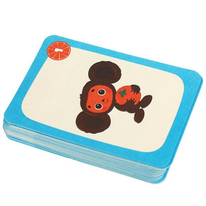 Союзмультфильм. Cheburachka. МЕМО. Un jeu complet, 50 cartes. 170х125х40 mm. Умные игры. en cor.50шт