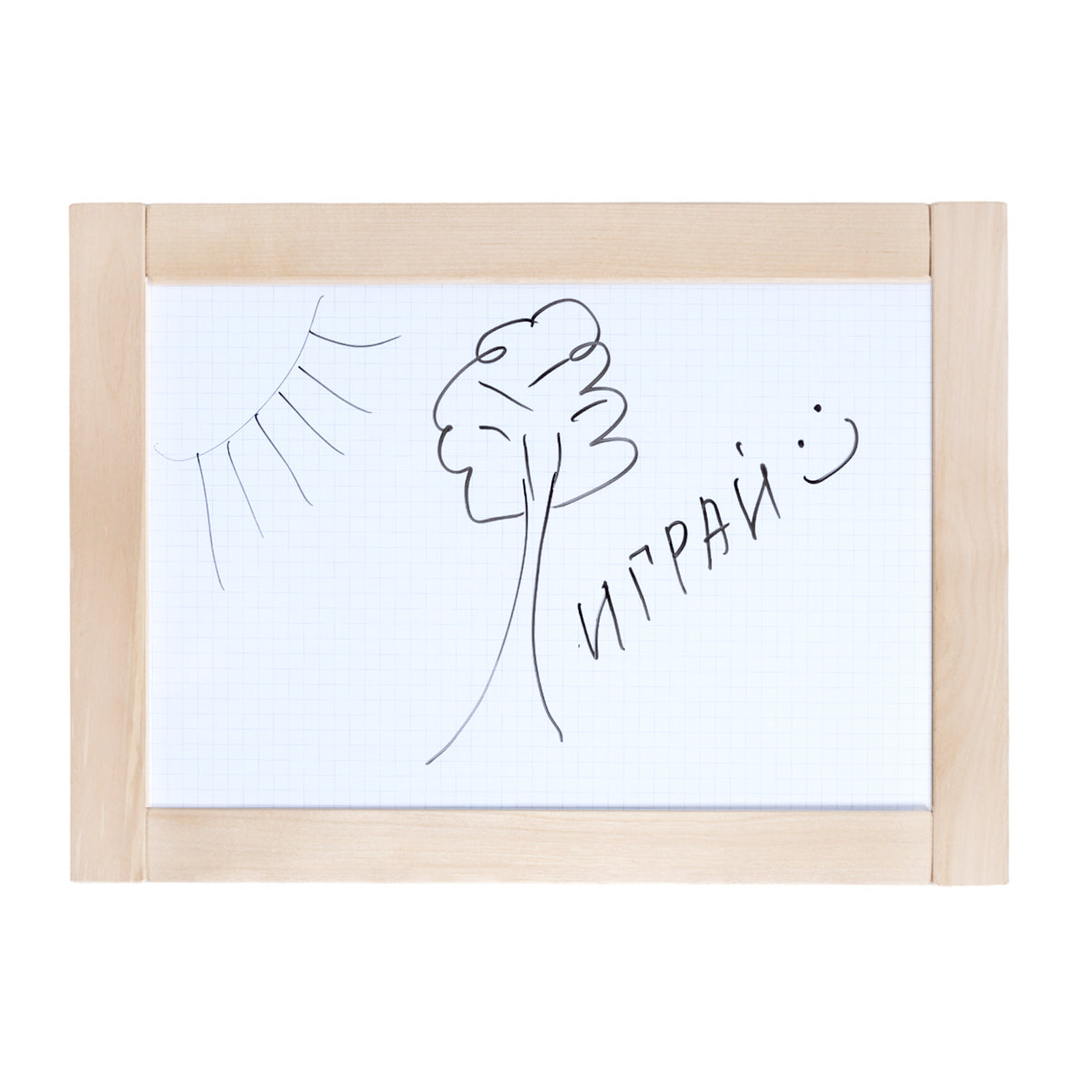 Доска двухсторонняя обучающая магнитно-маркерно-меловая "Веселая азбука" 36,5см х 26,5см (магн.буквы