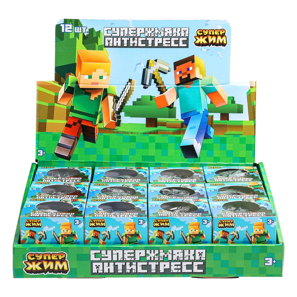 Игрушка-antistress mяч в сетке 6см, цвета в асс., дисплей Супер Жим уп-12шт в кор.6уп