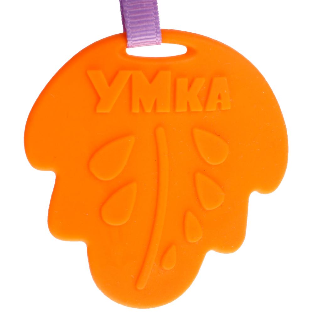 Текстильная игрушка погремушка зайка на блистере Умка в кор.300шт