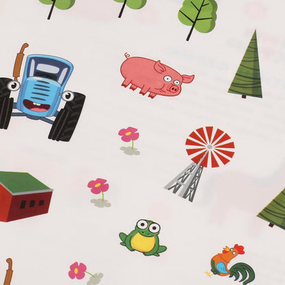 Животные фермы. Дополни картинку, 35 многоразовых наклеек. Синий трактор. 8 стр. Умка в кор.50шт