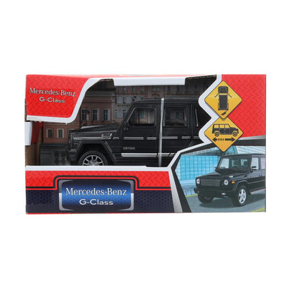 Машина пластик MERCEDES-BENZ G-CLASS 12 см, инерц, черный, кор. Технопарк в кор.2*120шт