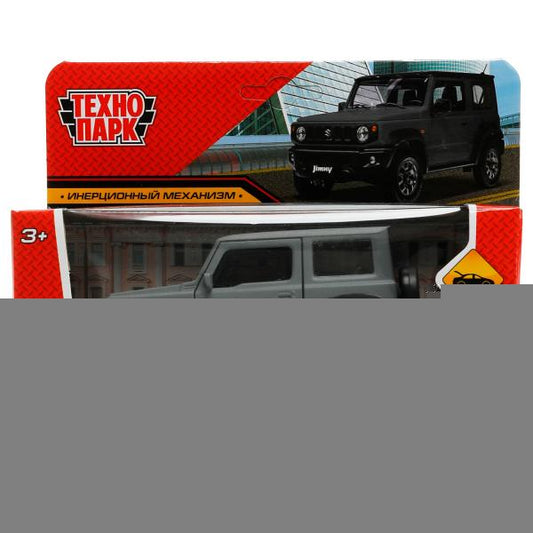 JIMNY-12FIL-GY335446 Машина металл SUZUKI JIMNY 11,5 см, двер, баг, инер, сер, кор. Технопарк в кор.