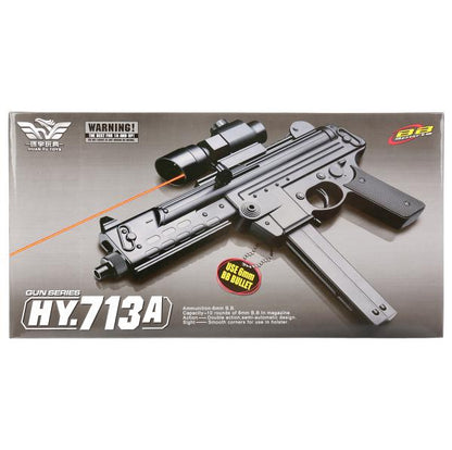 Автомат (п) с лазер. прицелом, съемный магазин, с пульками 905/713A в кор. в кор.48шт