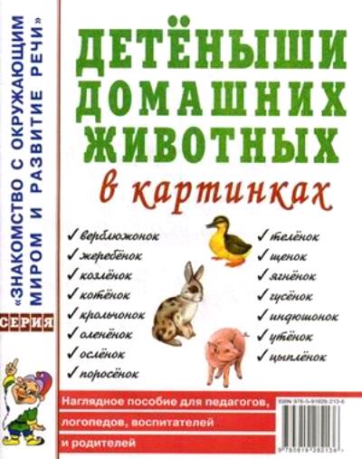 Детеныши домашних животных в картин. [Нагл. пособ]