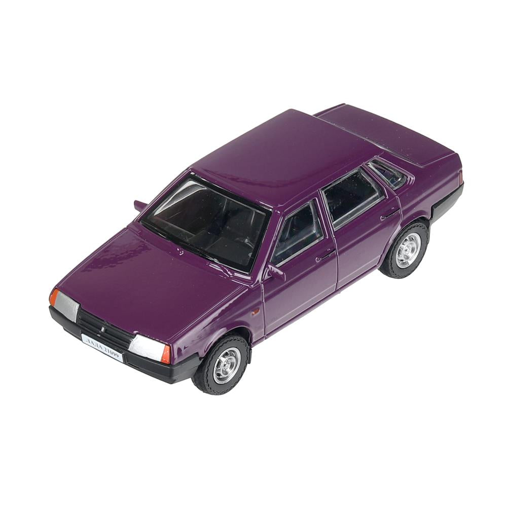 Машина металл LADA lada 21099 длина 10,5 см, инерц, фиолетовый, кор. Технопарк в кор.2*36шт