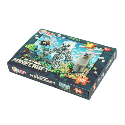 По мотивам Minecraft. Пазлы классические в коробке. 120 деталей. Умные игры в уп.8шт в кор.8уп