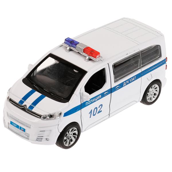 Machine en métal CITROEN SPACE TOURER ПОЛИЦИЯ 12 см, двер, инер, бел, кор. Parc technologique dans le cor.2*36шт