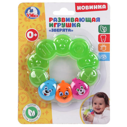 Развивающая игрушка зверята на карт. (русс. уп.) Умка в кор.3*24шт