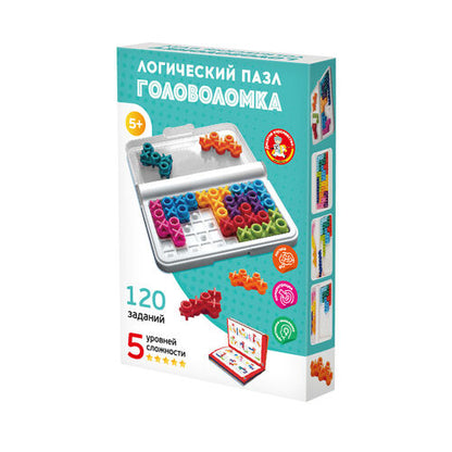 Игра головоломка "Логический пазл" Крестики-нолики Учись играя