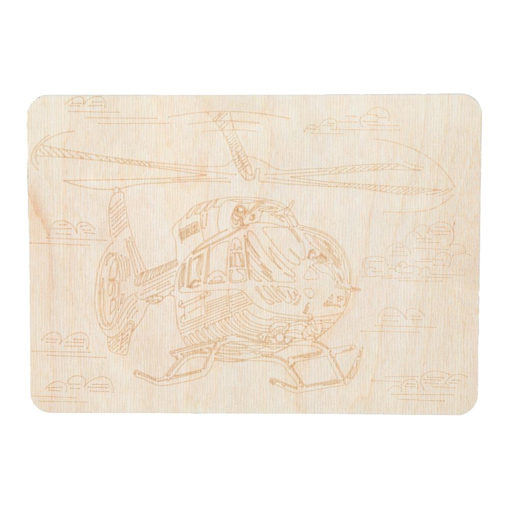 Доска для выжигания вертoлет MultiArt в кор.123шт