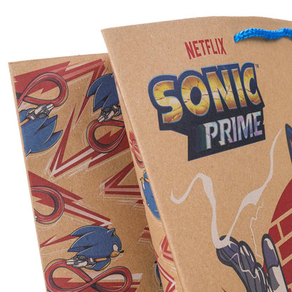 Пакет подарочный крафт Sonic Соник, xl 33,5*45*15 см ЧУДО ПРАЗДНИК в кор.5*12шт