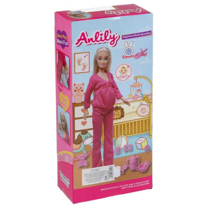 Кукла беременная с аксесс. 99243 в кор. в кор.2*36шт