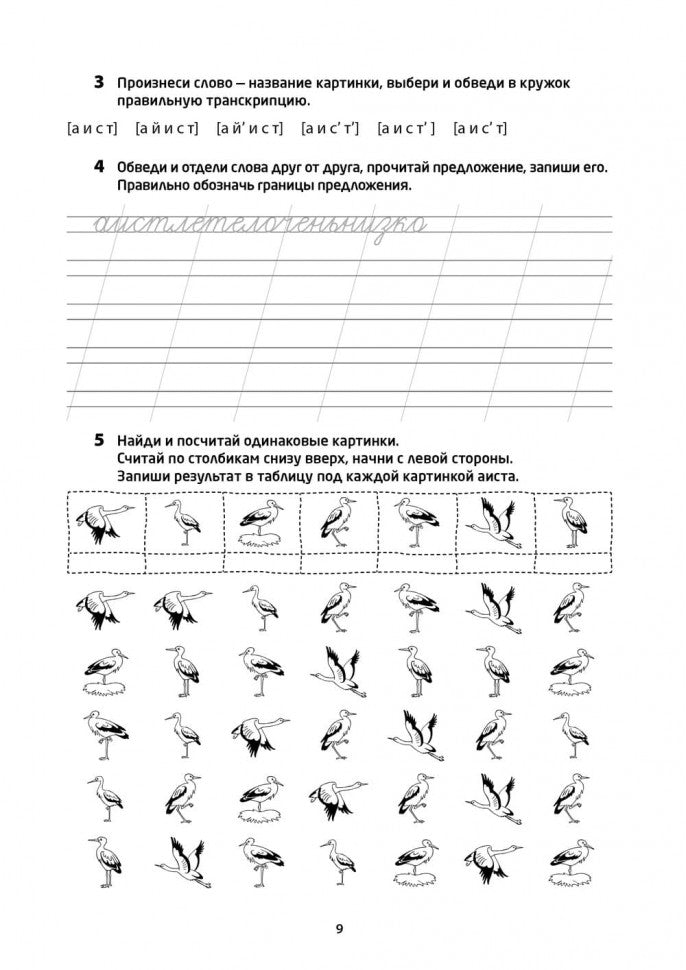 Логоментальные прописи и тренажеры для начальной школы. Птицы: 2-4 класс