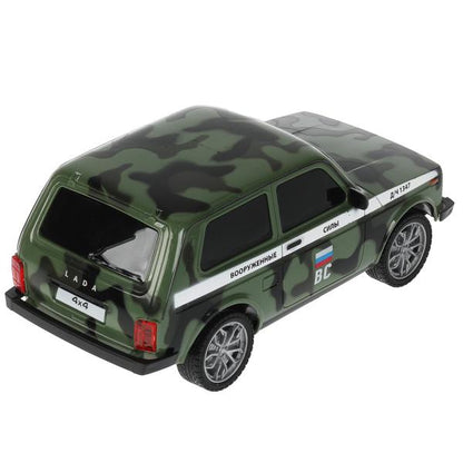 LADA4X4-18L-MIL 326225 Machine pour LADA 4x4 18 cm, rouge, camouflage, couleur. Parc technologique à Cor.24шт
