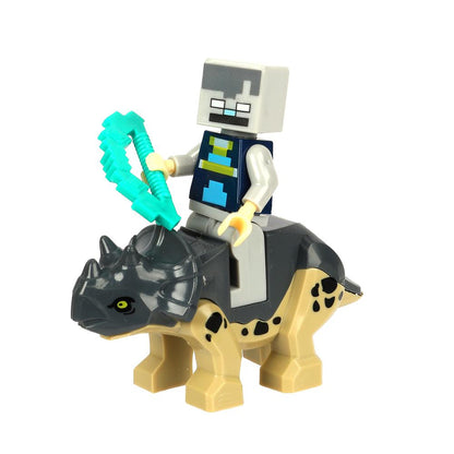 Figurines de construction pour mon monde + dinosaures -12 pièces. Grands maîtres en cor.2*60шт