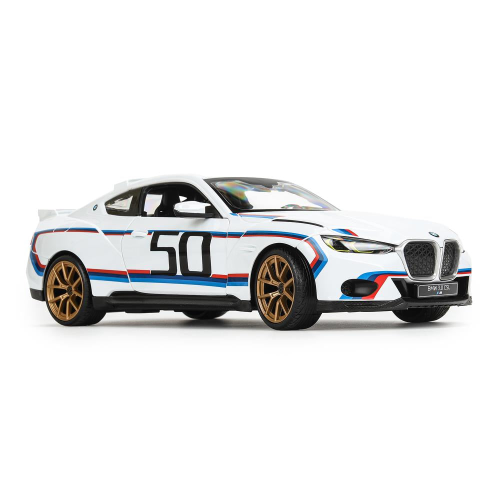 Véhicule pour BMW 3.0 csl 1:14, bleu, 2 pièces, deux portes ouvertes Rastar en couleur 6 pouces
