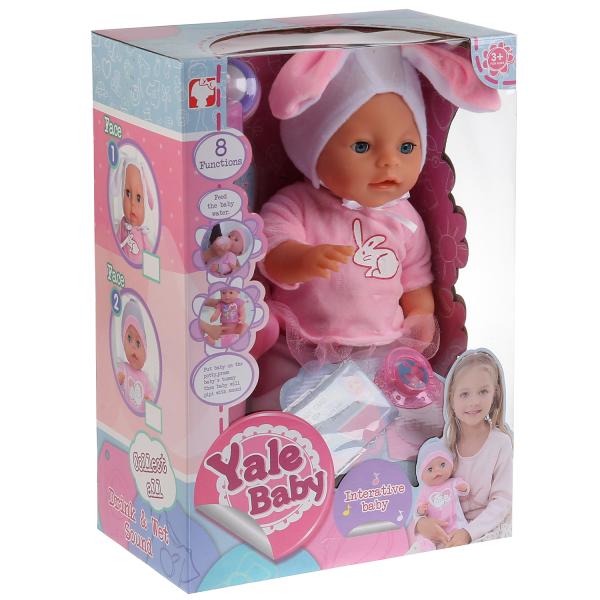 Пупс 40см, функц. на бат., пьет и писает, с аксесс., в ассорт. в кор. в кор.8шт