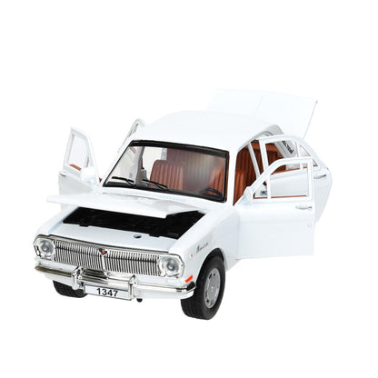 ГАЗ 2401 свет-звук 19,7 cm, дв, кап, баг, ин, белый Технопарк в кор.2*24шт