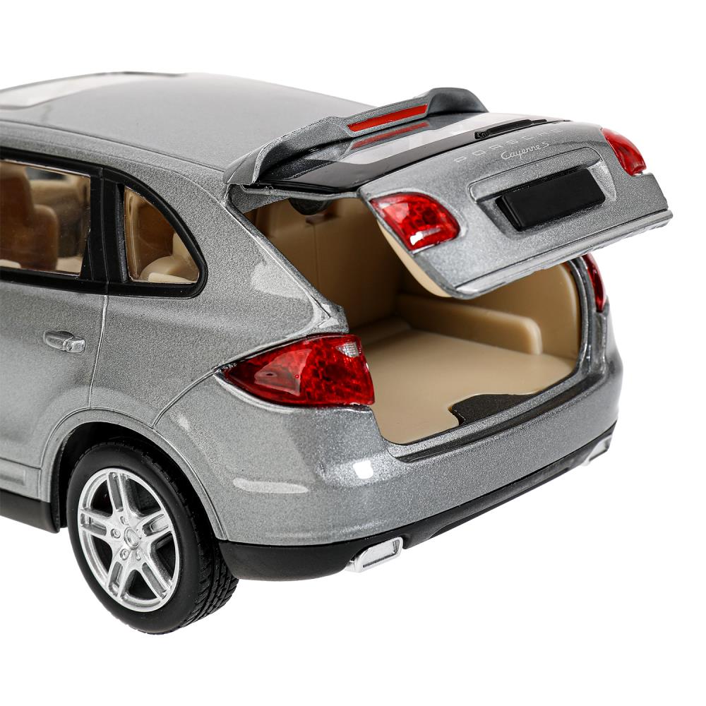 Машина металл свет-звук PORSCHE cayenne, 18,7 см, двери, капот, багажник Технопарк в кор.2*6шт