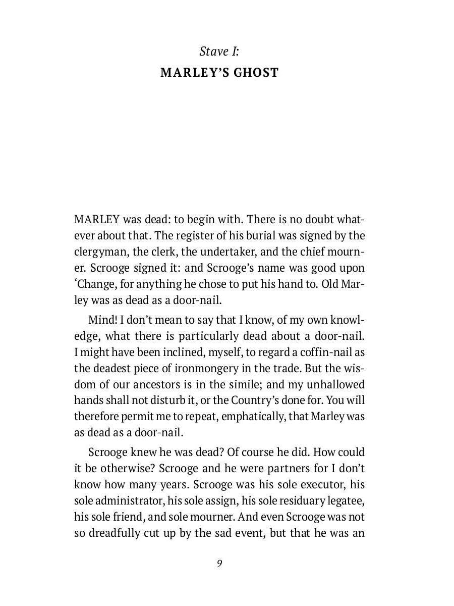 Un chant de Noël en prose. Être une histoire de fantômes de Noël (на англ.яз.)