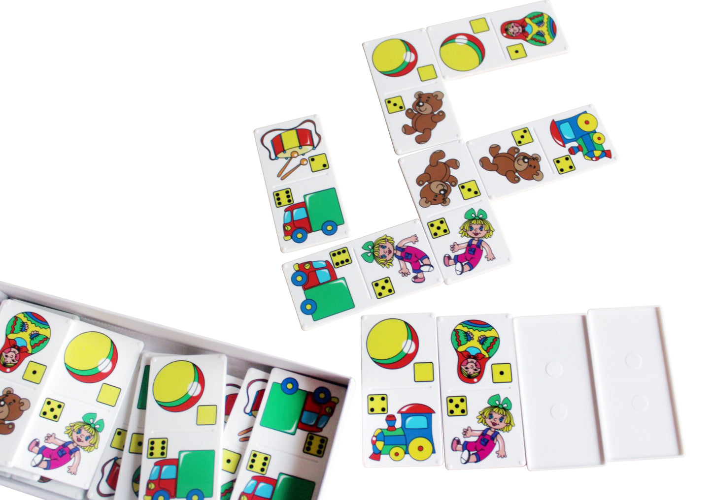 Домино пластмассовое "Мои игрушки" мал. арт.00628