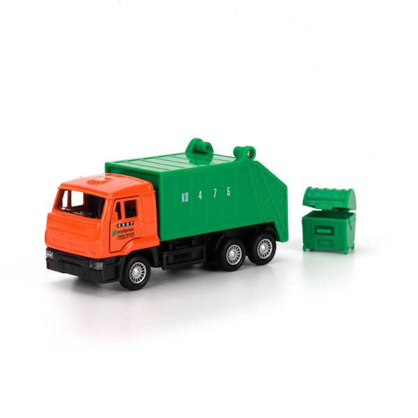 SB-16-25WB 220747 МАШИНА "ТЕХНОПАРК" МЕТАЛЛ. ИНЕРЦ. КАМАЗ. МУСОРОВОЗ 12СМ, ОТКРЫВ. ДВЕРИ В РУСС. К