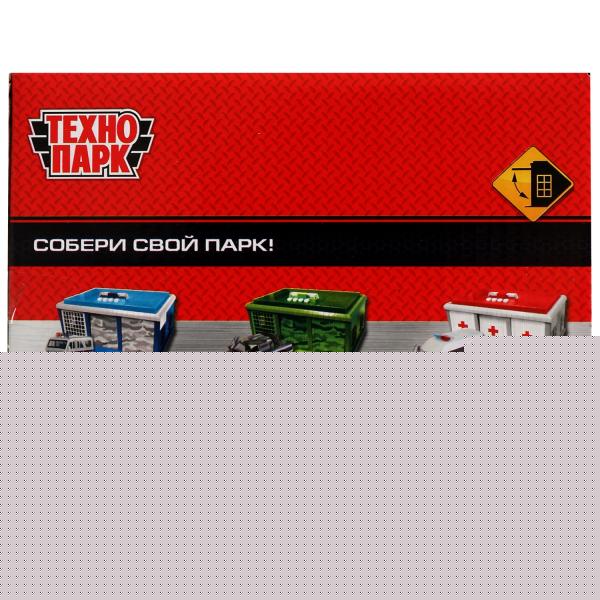 GARAGESMA-20PL337970 Модель пластик ГАРАЖ 20,5 см, ворота, желт, кор. Технопарк в кор.24шт