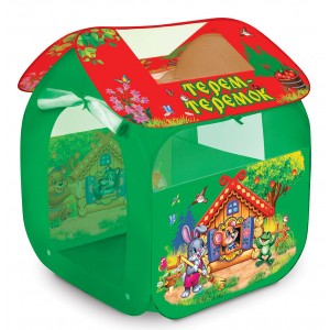 Палатка детская игровая "теремок", 83х80х105см, в сумке Играем вместе в кор.24шт