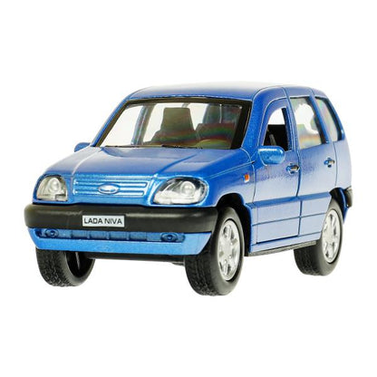 Машина металл LADA NIVA 12 см, двери, багаж, инерц, синий, кор. Технопарк в кор.2*36шт