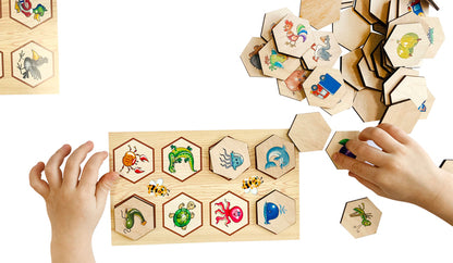 Лото с деревянными фишками "Пчелка"