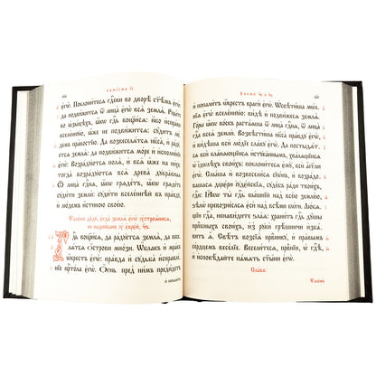 Псалтирь на церковно-славянском языке, крупным шрифт (grand format, золот тиснен.)